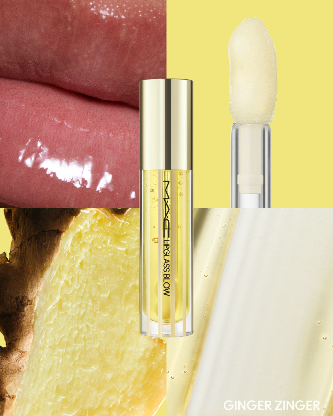 M.A.C Lipglass Blow Plumping Oil - Ginger Zinger