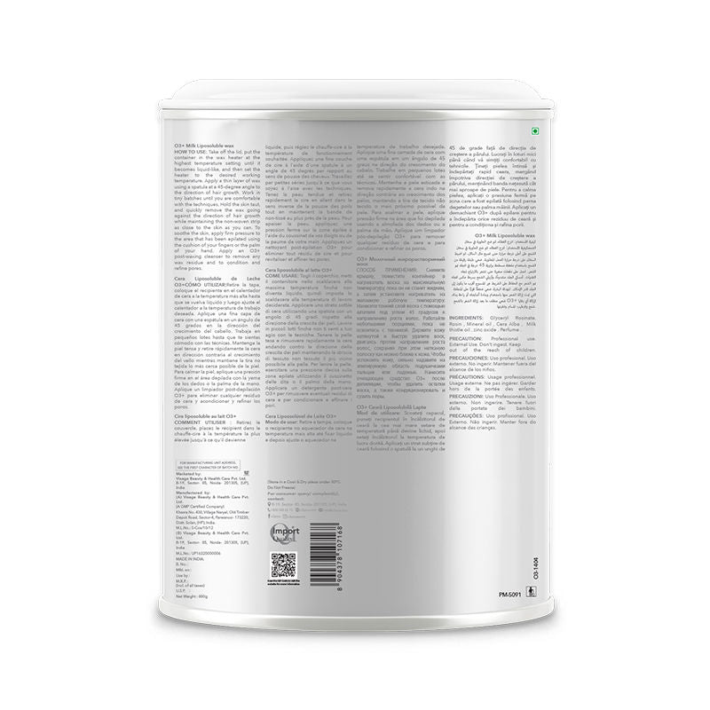 O3+ Milk Liposoluble Wax For Dry Skin Body Hair Removal