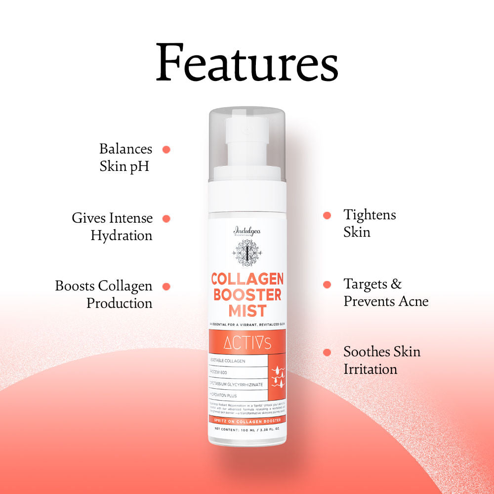 Indulgeo Essentials Collagen Booster Mist With Vegetable Collagen With Anti Aging Benefits