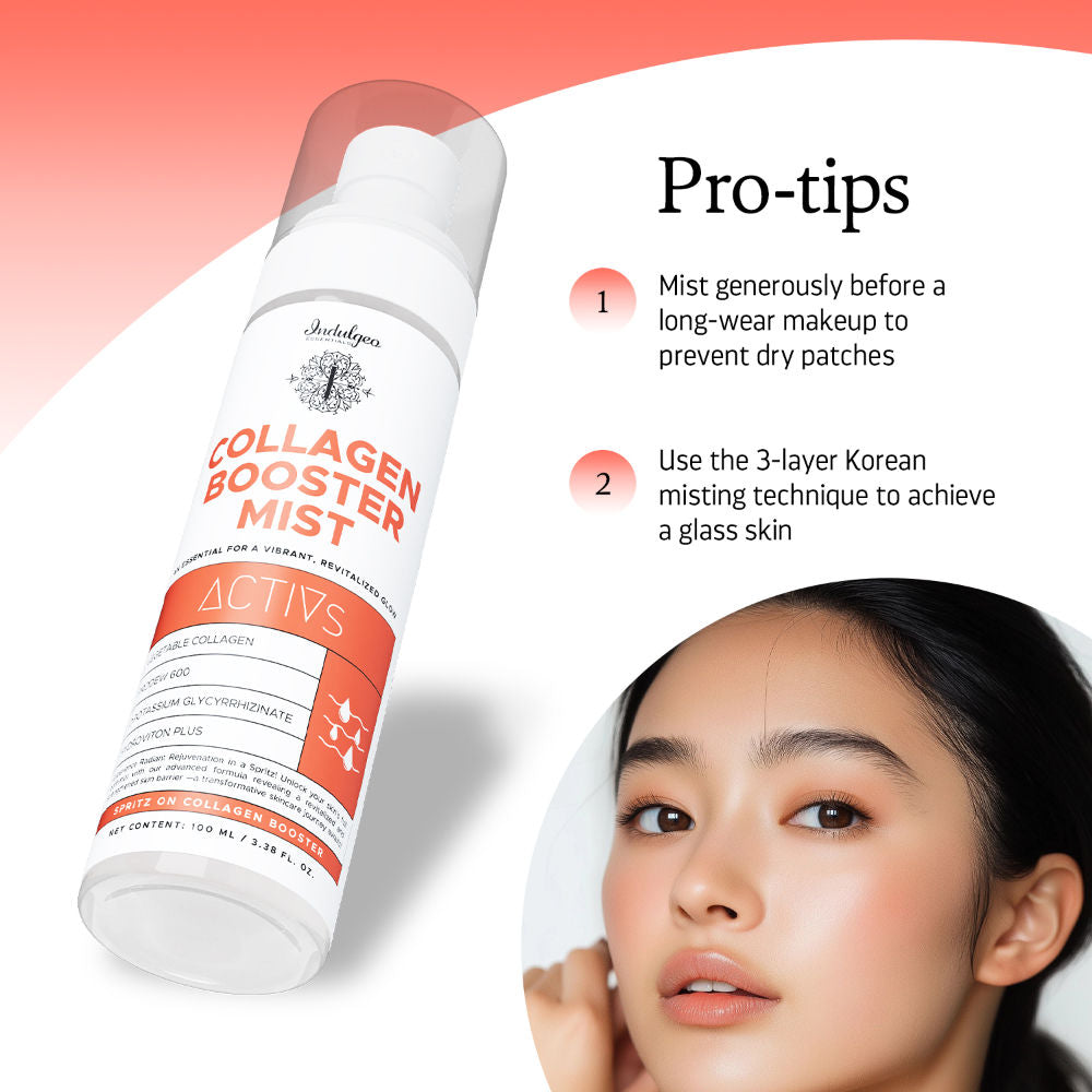Indulgeo Essentials Collagen Booster Mist With Vegetable Collagen With Anti Aging Benefits