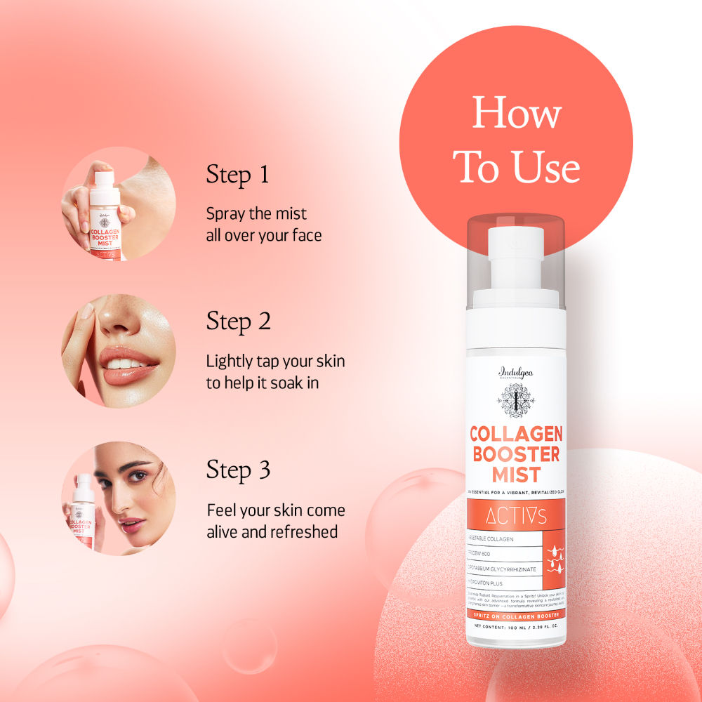 Indulgeo Essentials Collagen Booster Mist With Vegetable Collagen With Anti Aging Benefits