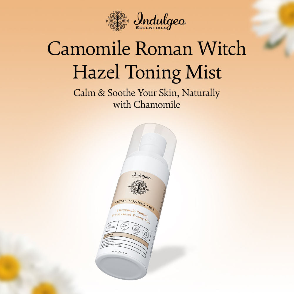 Indulgeo Essentials Chamomile Roman Witch Hazel Toning Mist/Toner For Sensitive Skin