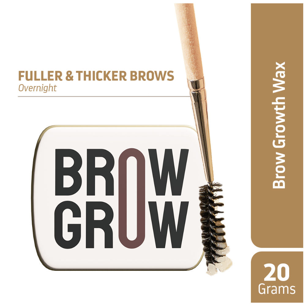 Indulgeo Essentials Brow Grow - Brow Growth Enhancer with 2 Spoolies - Promotes Eyebrow Growth