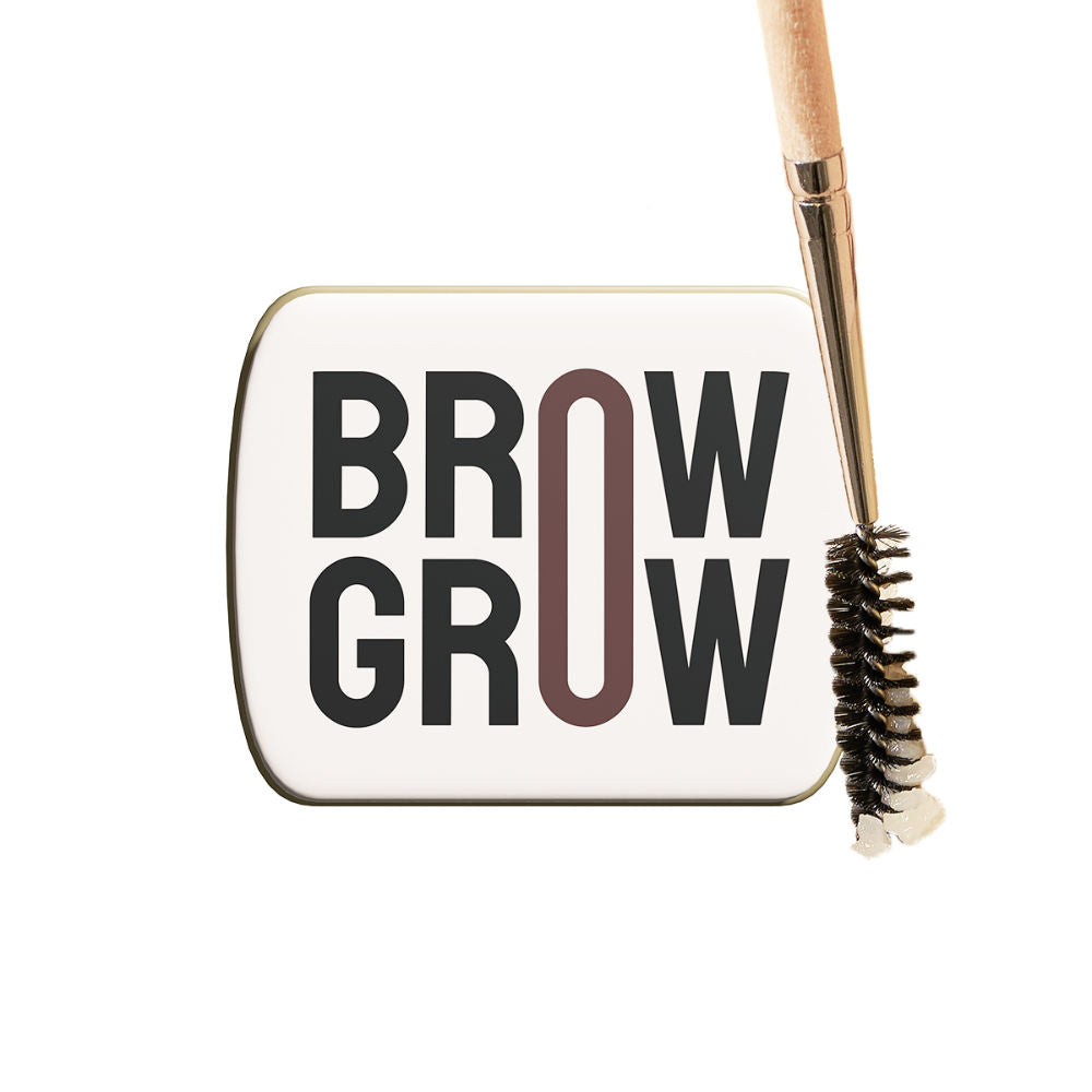 Indulgeo Essentials Brow Grow - Brow Growth Enhancer with 2 Spoolies - Promotes Eyebrow Growth