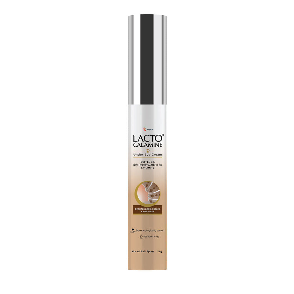 Lacto Calamine Under Eye Cream for Dark Circles, Puffiness with Coffee Oil & Vitamin E