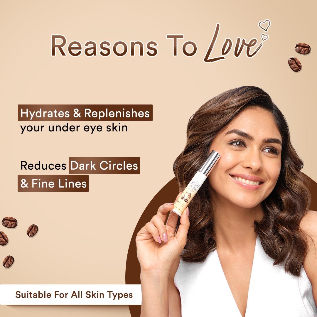 Lacto Calamine Under Eye Cream for Dark Circles, Puffiness with Coffee Oil & Vitamin E