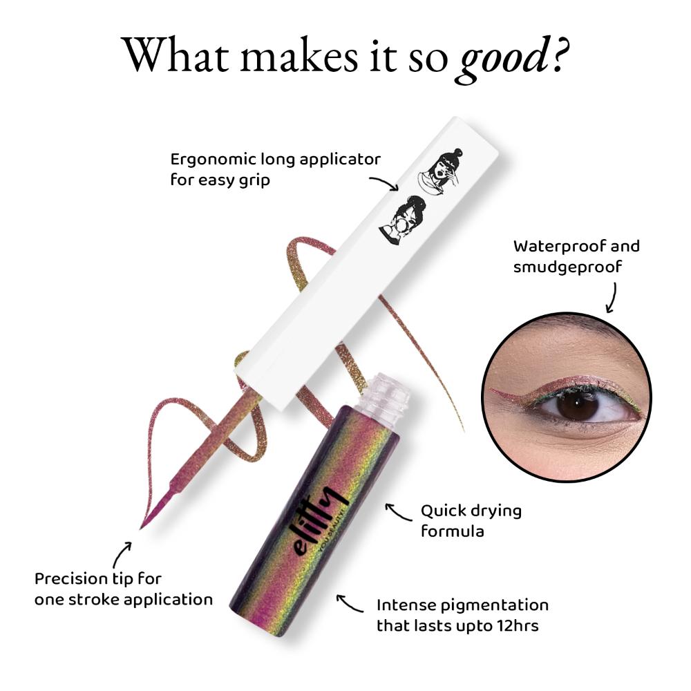 Elitty Holographic Pop Coloured Eyeliner