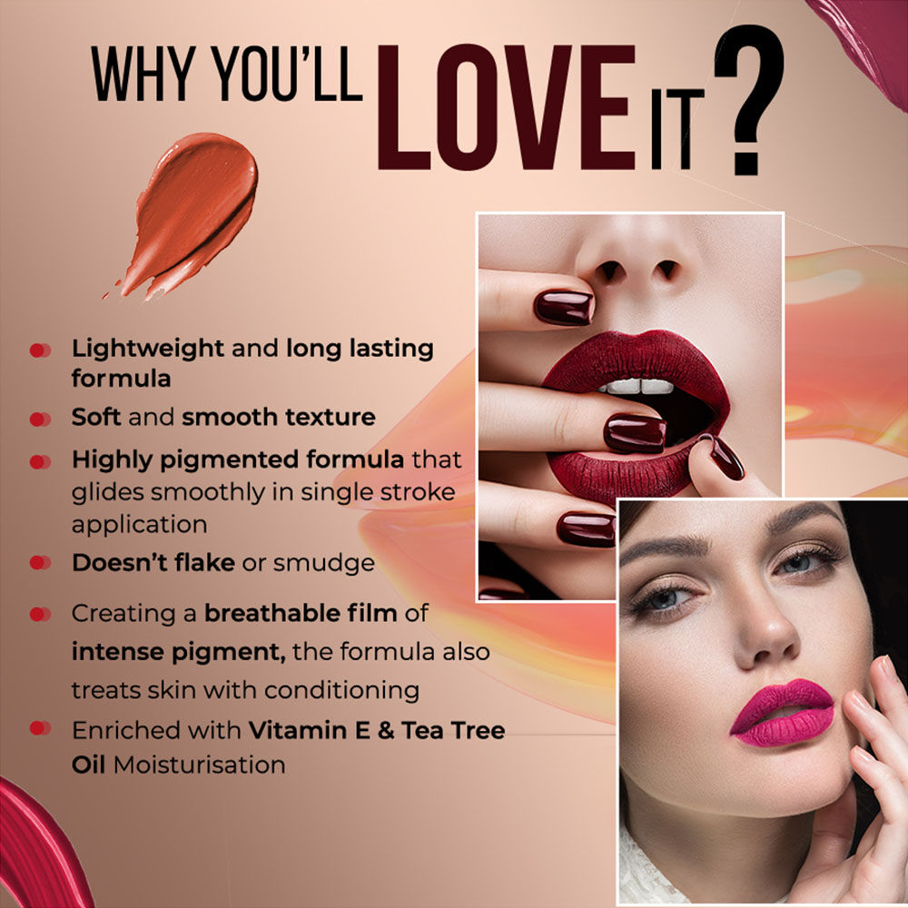 Colorbar Powerkiss Vegan Matte Lipcolor