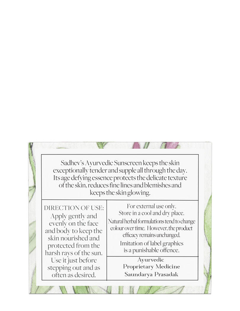 SADHEV Ayurvedic Sunscreen Spf 30