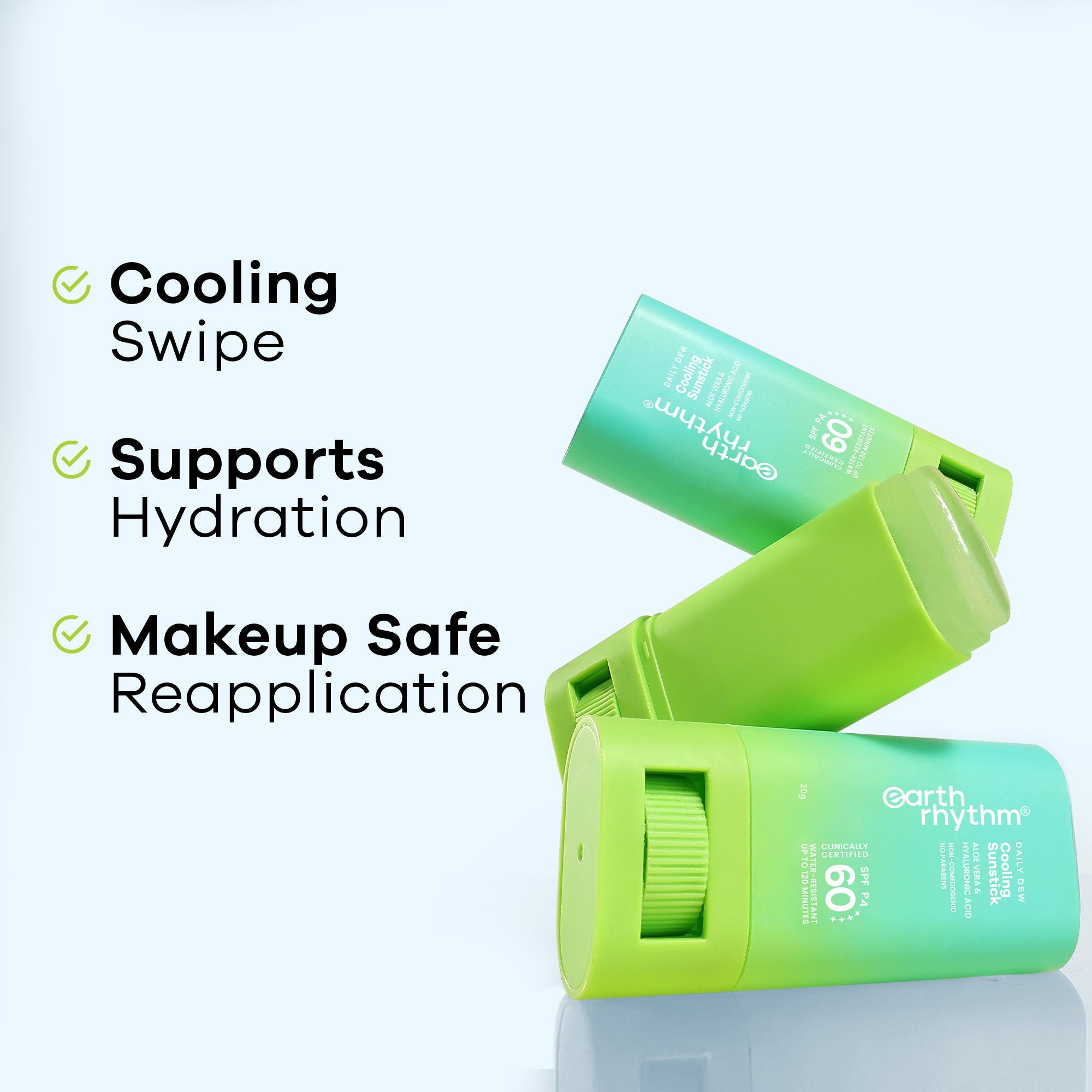 Earth Rhythm Aqua Surge Hydrating Sunstick SPF 60 PA++++