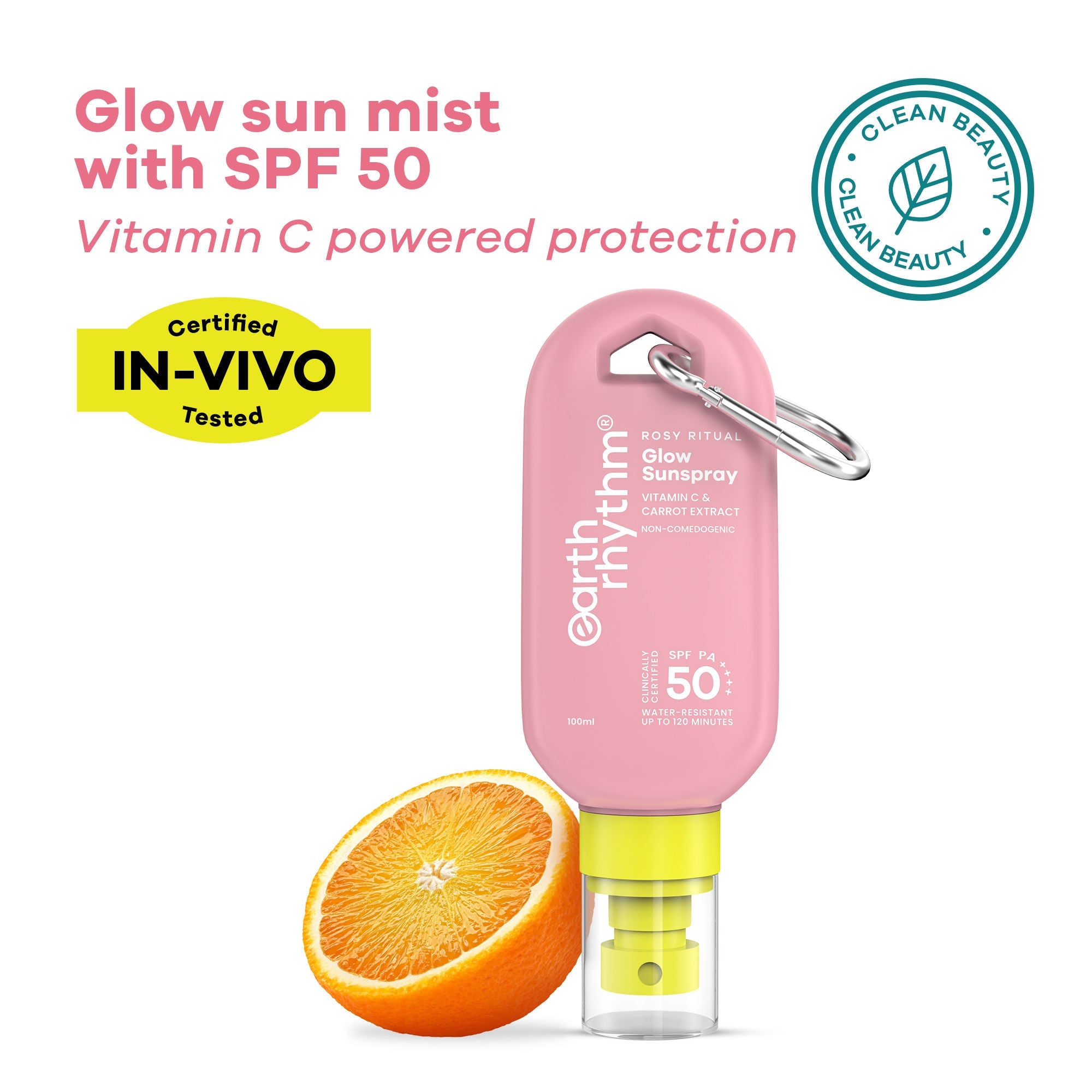 Earth Rhythm Glow Surge Sunscreen Spray SPF 50