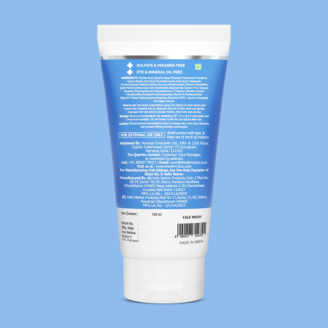 The Derma Co 1% Kojic Acid Face Wash with Niacinamide For Dark Spots & Pigmentation
