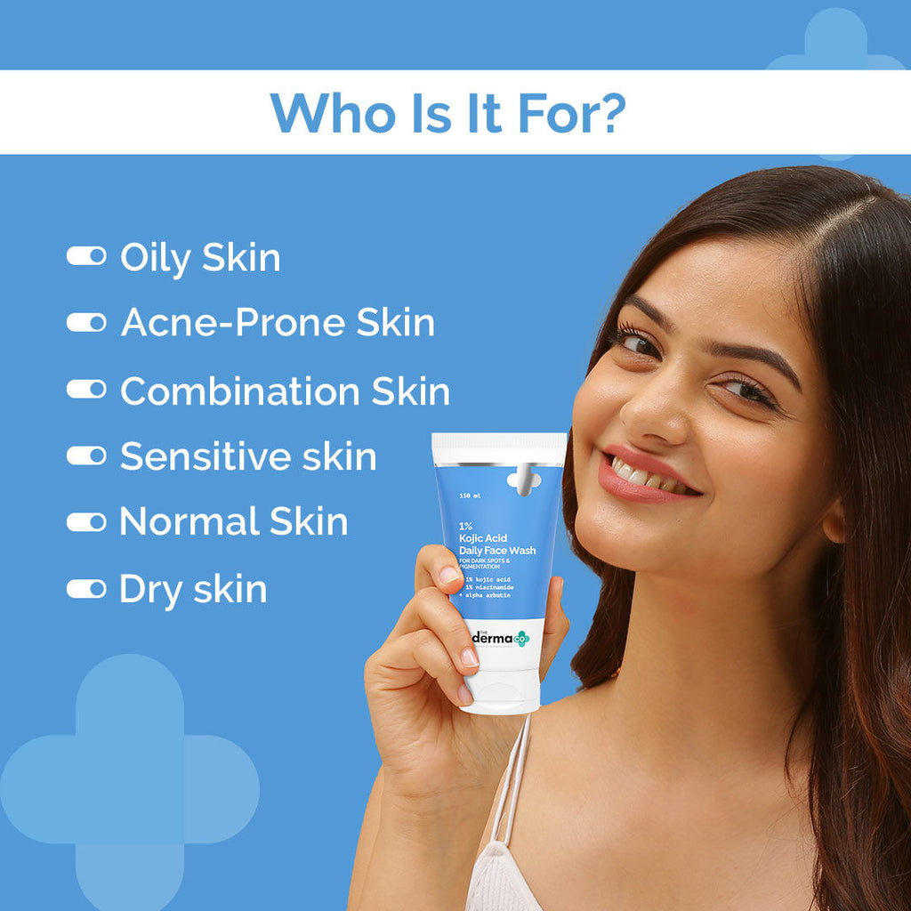 The Derma Co 1% Kojic Acid Face Wash with Niacinamide For Dark Spots & Pigmentation