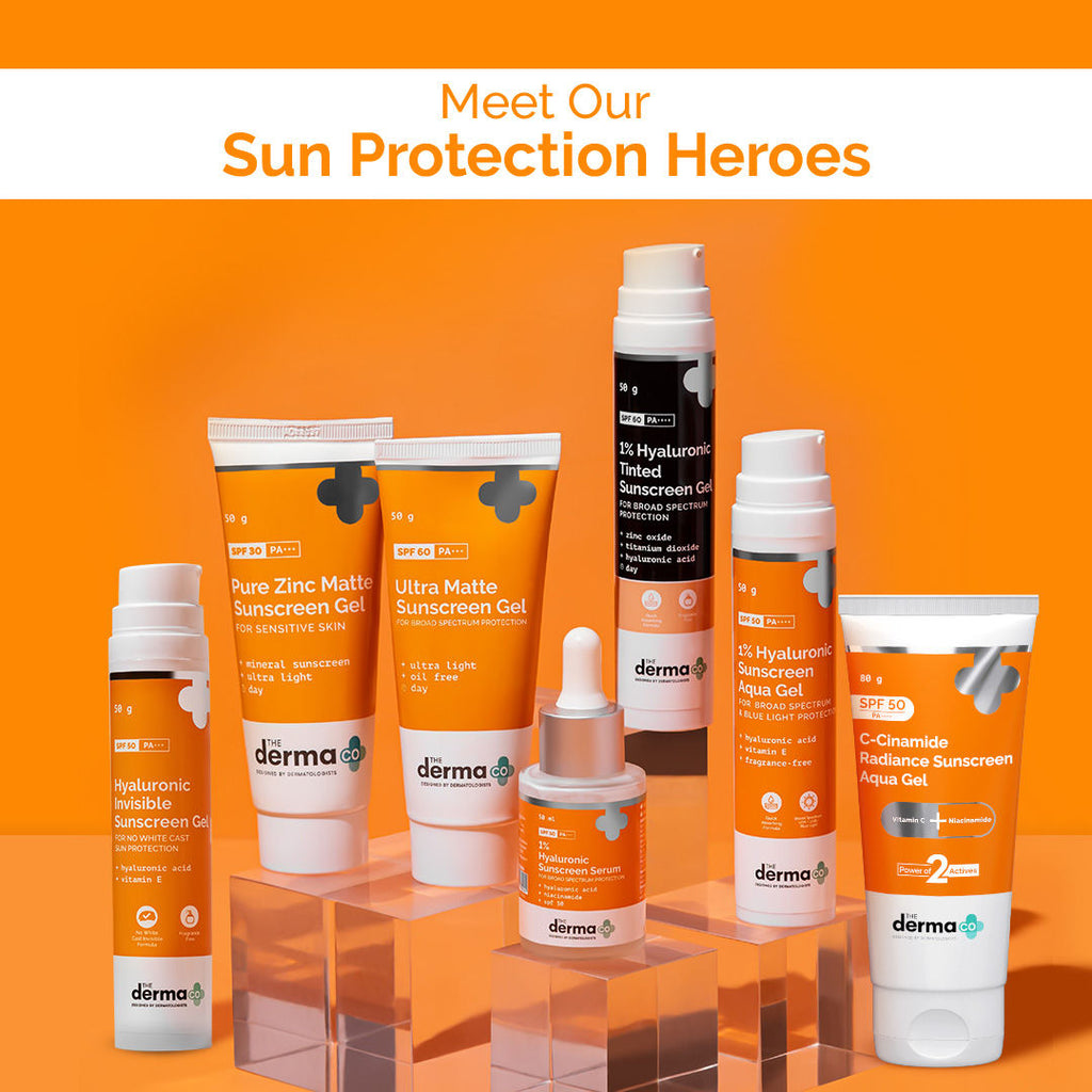 The Derma Co C-Cinamide Sunscreen SPF 50 Aqua Gel PA++++ With Vitamin C & Niacinamide
