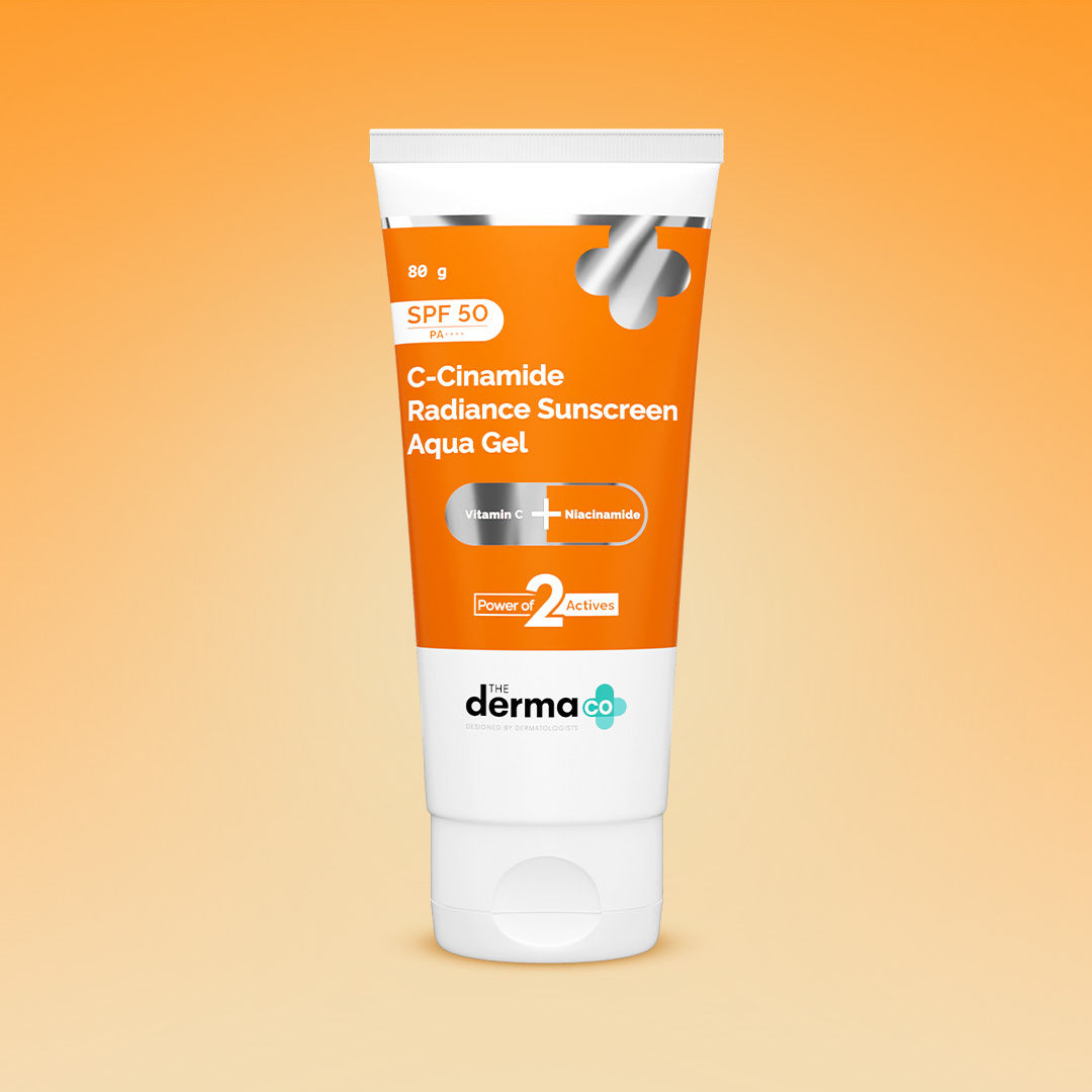 The Derma Co C-Cinamide Sunscreen SPF 50 Aqua Gel PA++++ With Vitamin C & Niacinamide
