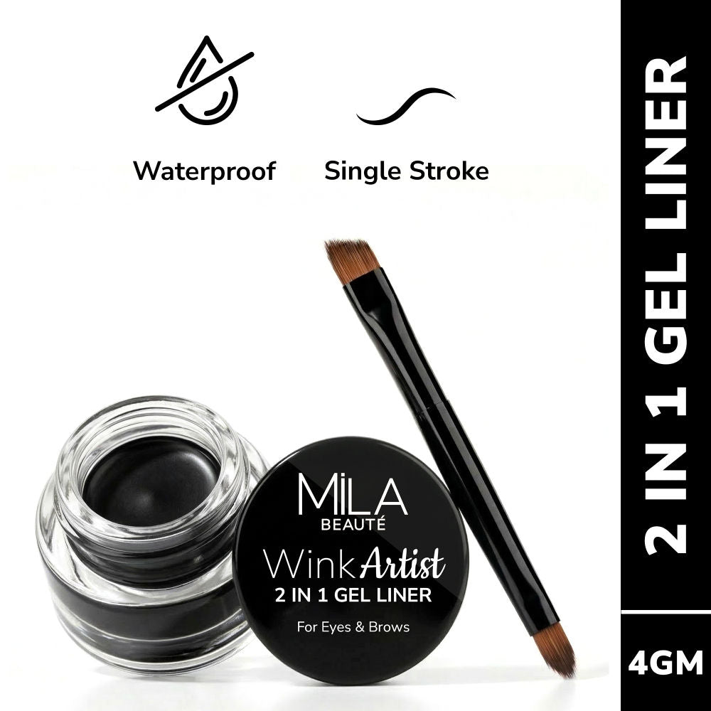 Mila Beauté Wink Artist 36Hr Smudge Proof & Waterproof Gel Eyeliner