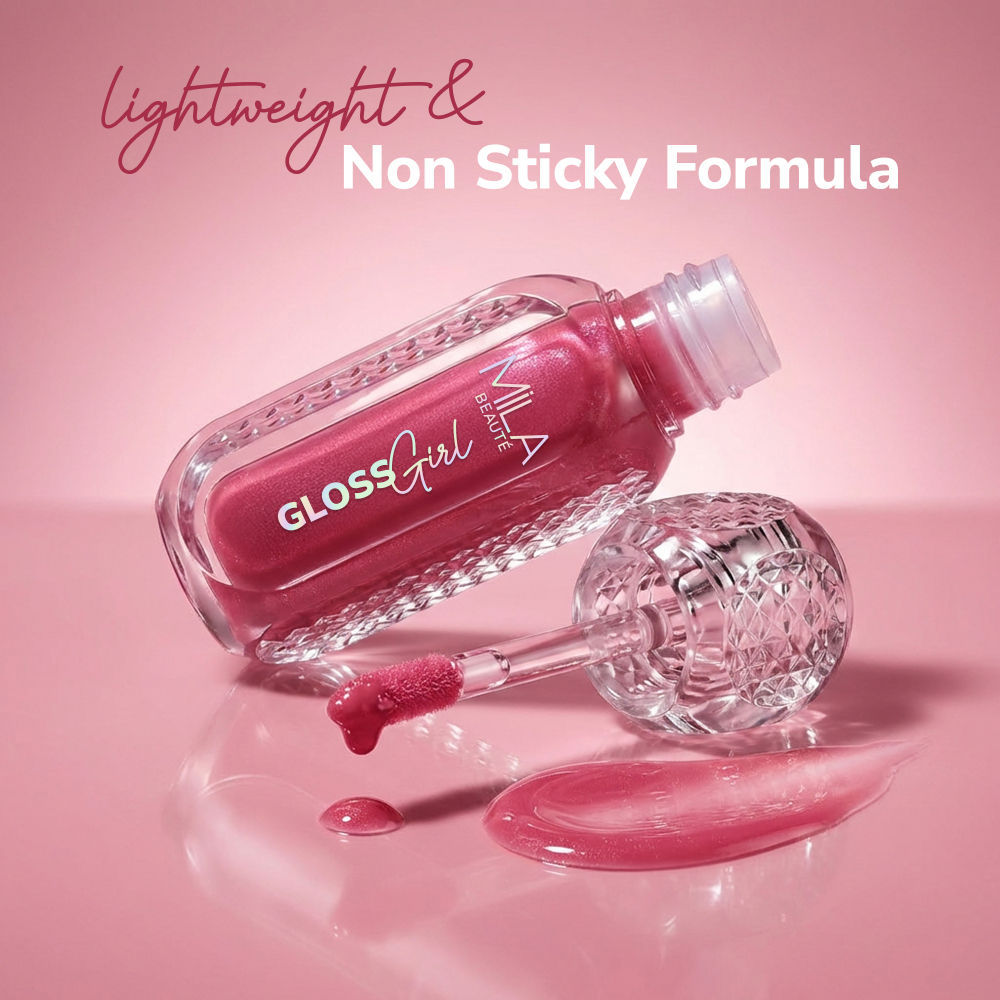 Mila Beauté Gloss Girl Lip Gloss with Fuller-Lip Effect & Extra Hydration