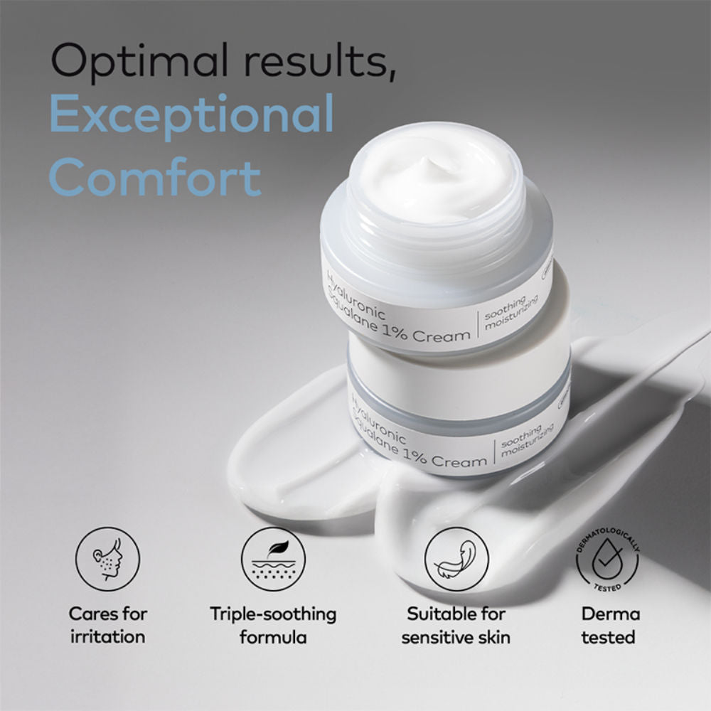 The Face Shop Alltimate Hyaluronic Squalane 1% Cream - Korean Day & Night Hydrating Moisturizer