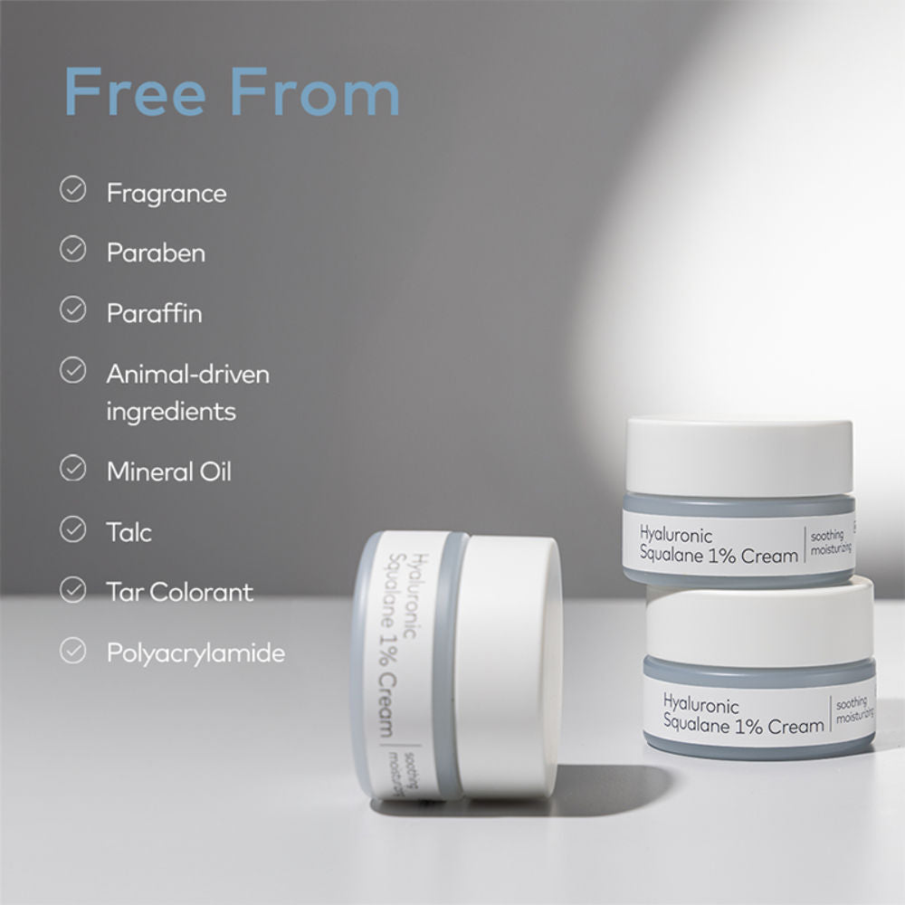The Face Shop Alltimate Hyaluronic Squalane 1% Cream - Korean Day & Night Hydrating Moisturizer