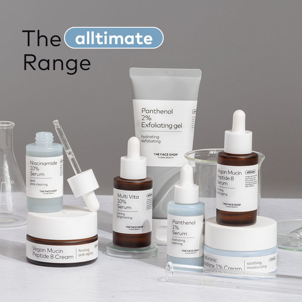 The Face Shop Alltimate Panthenol 2% Exfoliating Gel -Korean Cleansing Scrub with AHA, BHA, LHA, PHA