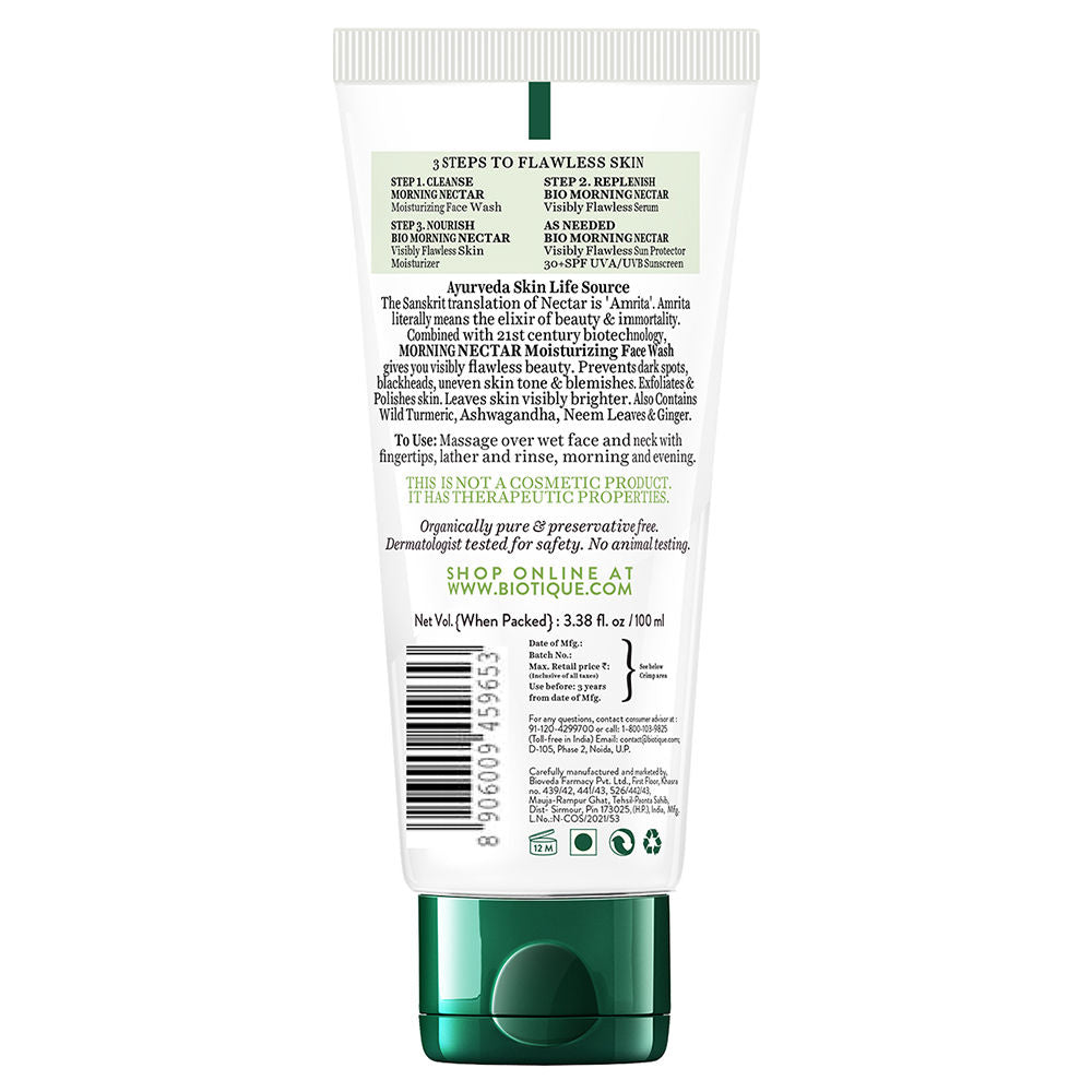 Biotique Bio Morning Nectar Visibly Whitening Face Wash (All Skin Types)