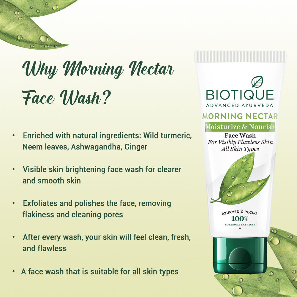 Biotique Bio Morning Nectar Visibly Whitening Face Wash (All Skin Types)