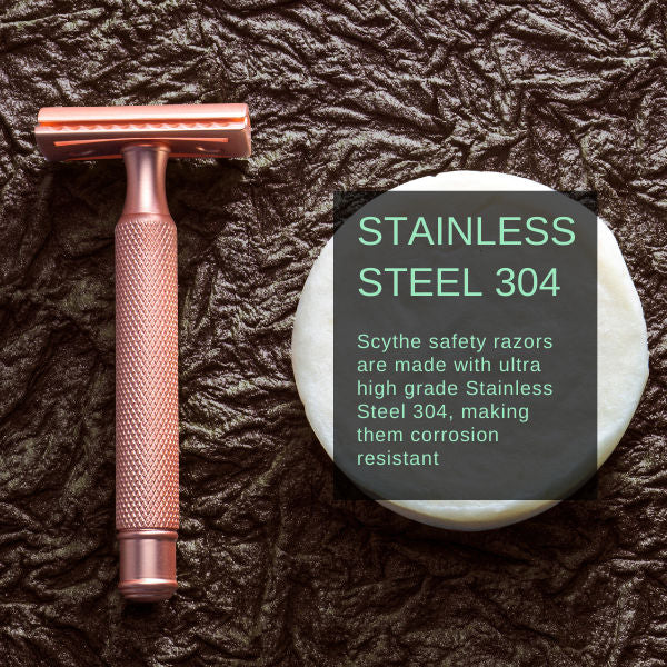 Hajamat Scythe Double Edge Safety Razor For Men, Stainless Steel 304 & Closed Comb (chrome Finish)