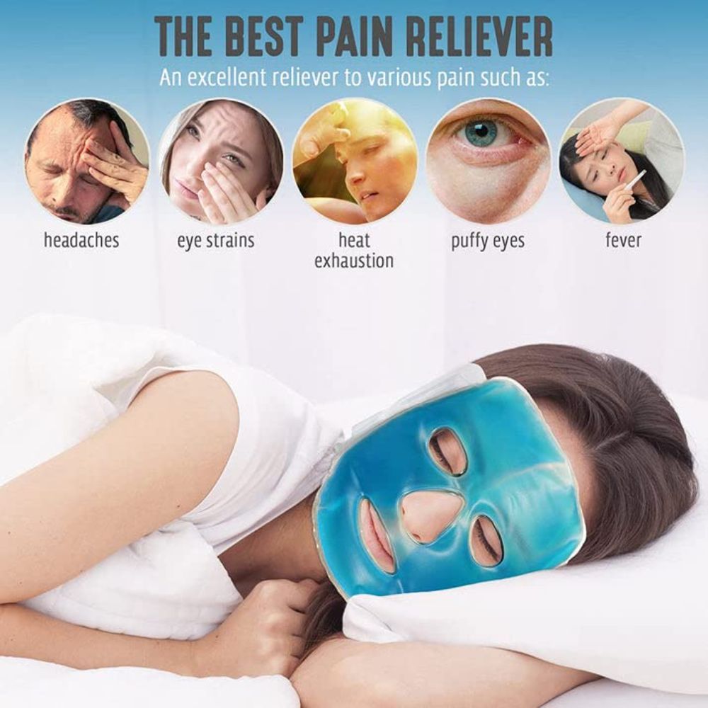 Kazarmaa Blue Aqua Ice Cooling Gel Face Mask