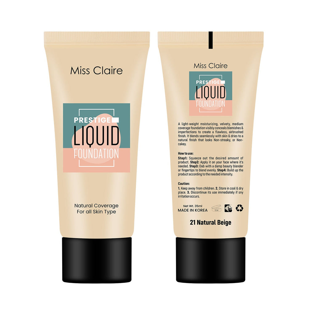 Miss Claire Prestige Liquid Foundation Natural Coverage
