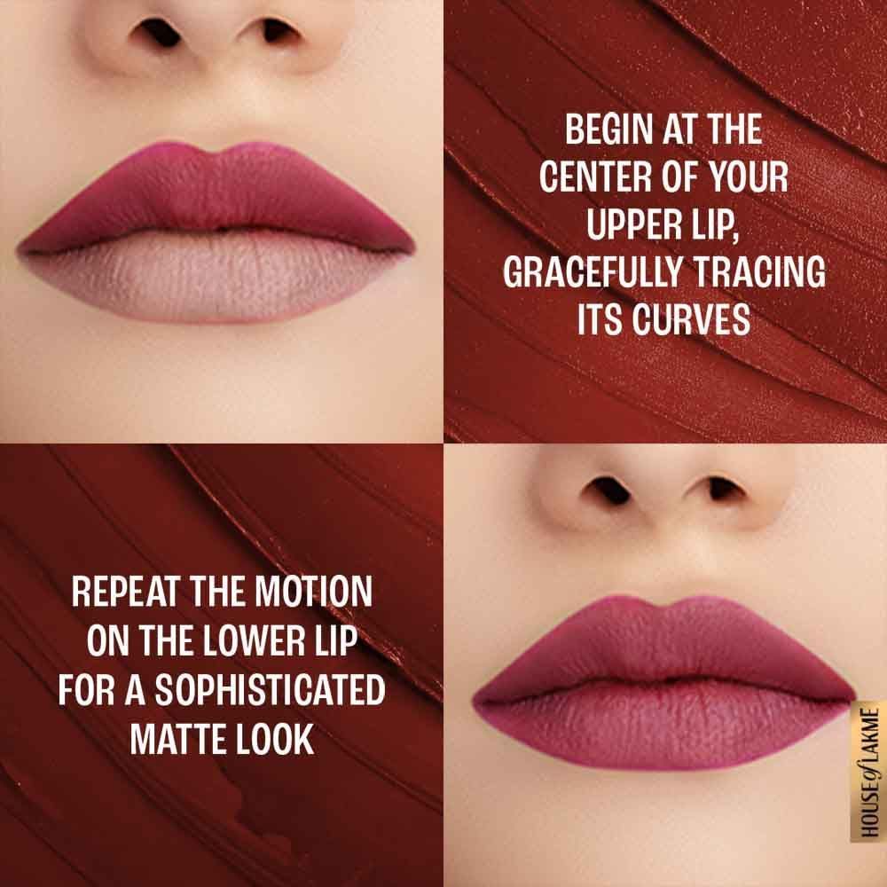 Lakme Forever Matte Lipstick, Made With French Rose Oil Extracts