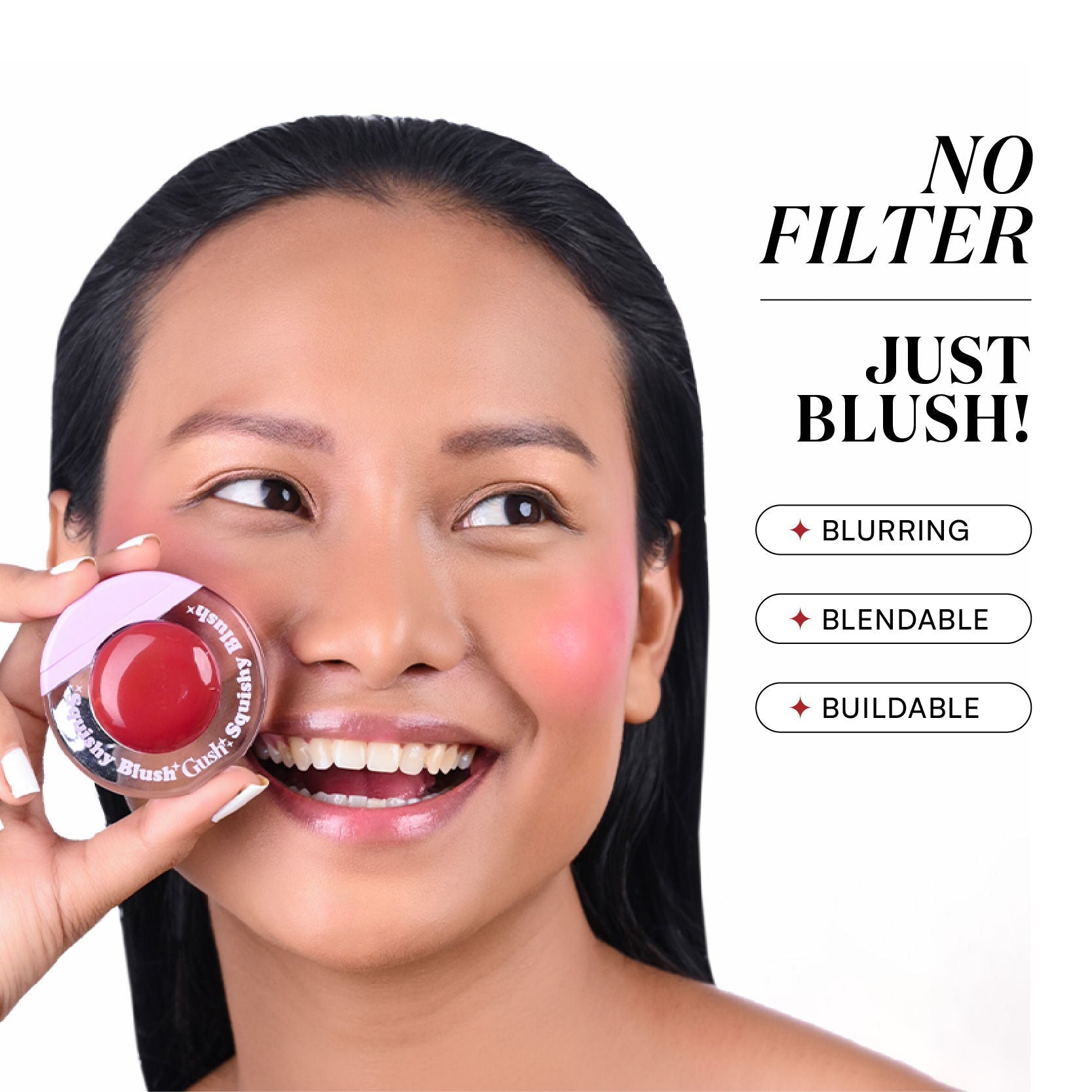 Gush Beauty Squishy Blush With Niacinamide Lightweight