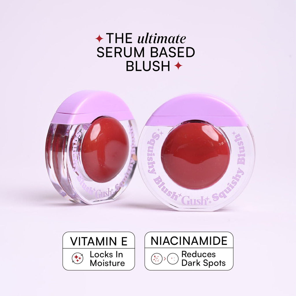 Gush Beauty Squishy Blush With Niacinamide Lightweight