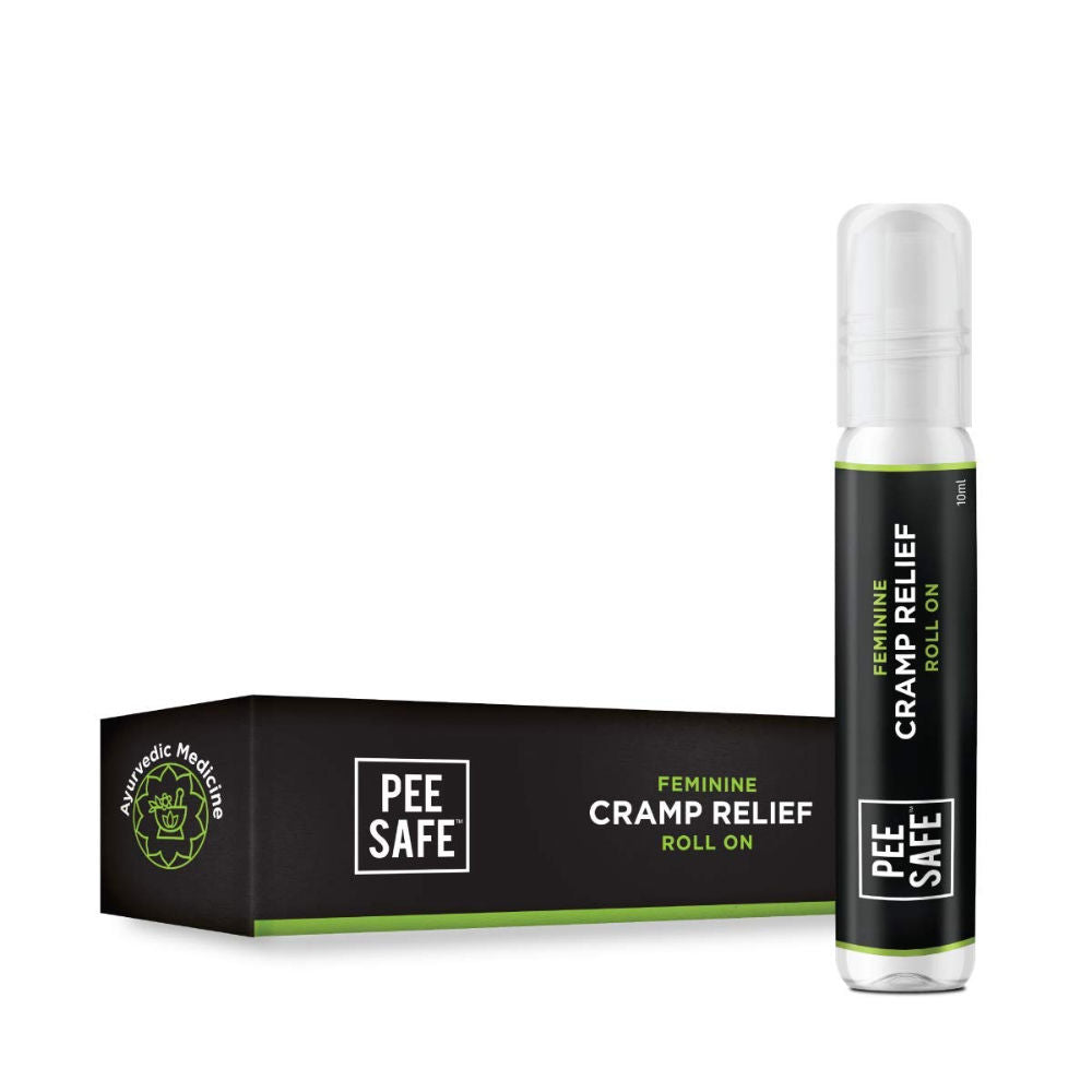 Pee Safe Cramp Relief Roll-On for Quick and Soothing Period Pain Relief (10ml)
