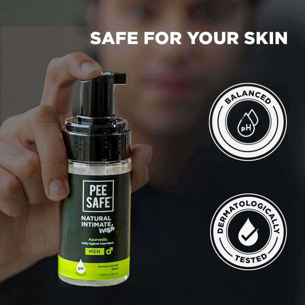 Pee Safe Intimate Wash For Men With Aloevera And Tea Tree For Ichiness & Odour (100ml)