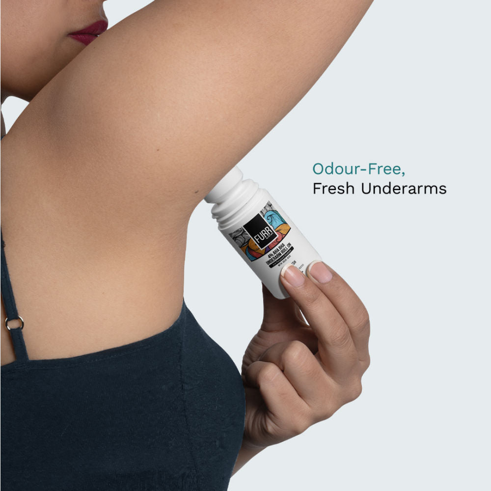 FURR 4% AHA BHA Underarm Roll On With Kojic Acid