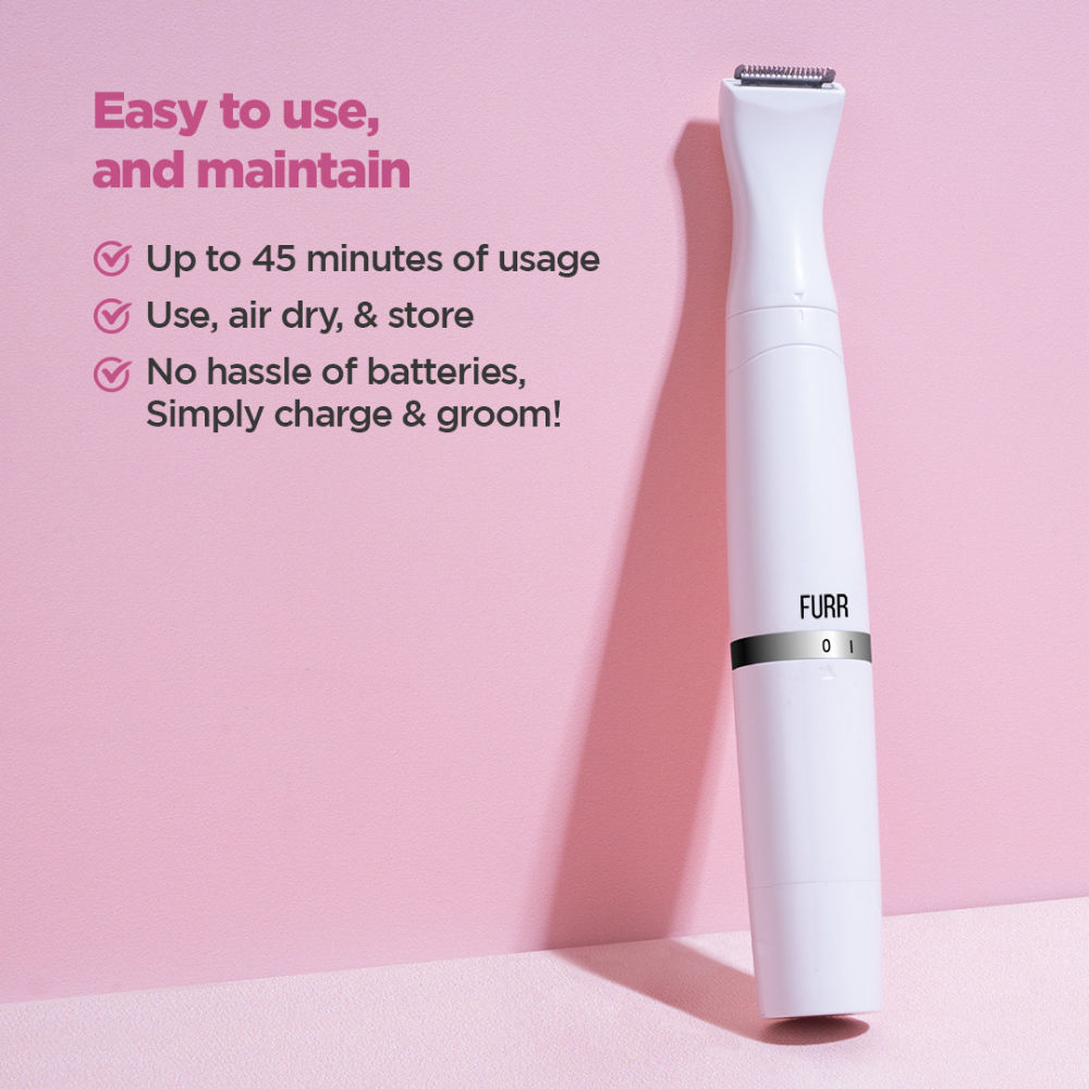 FURR Rechargeable Multipurpose Trimmer for Eyebrows, Underarms and Bikini Line
