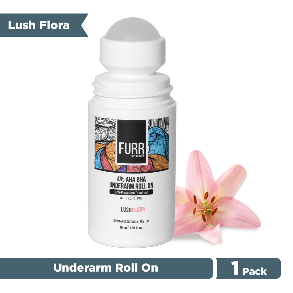 FURR 4% AHA BHA Underarm Roll On with Kojic Acid
