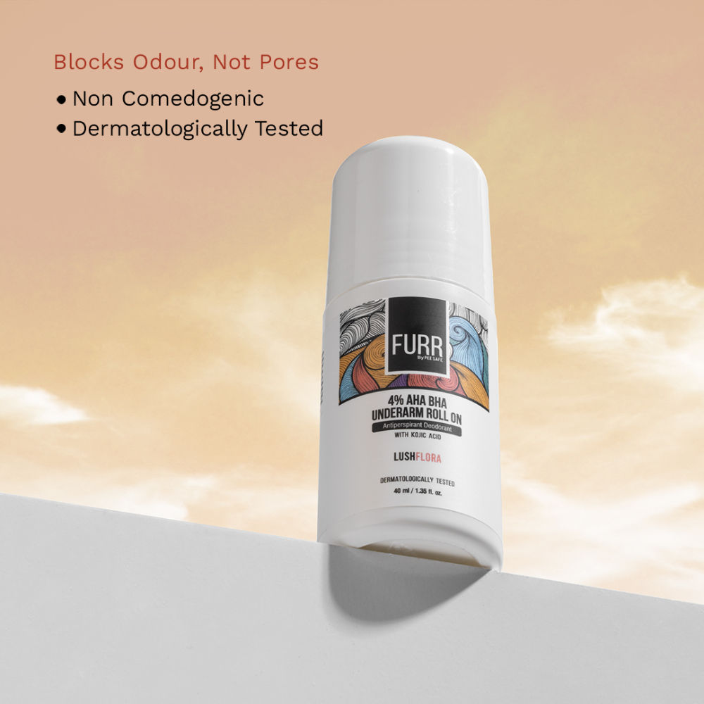 FURR 4% AHA BHA Underarm Roll On with Kojic Acid