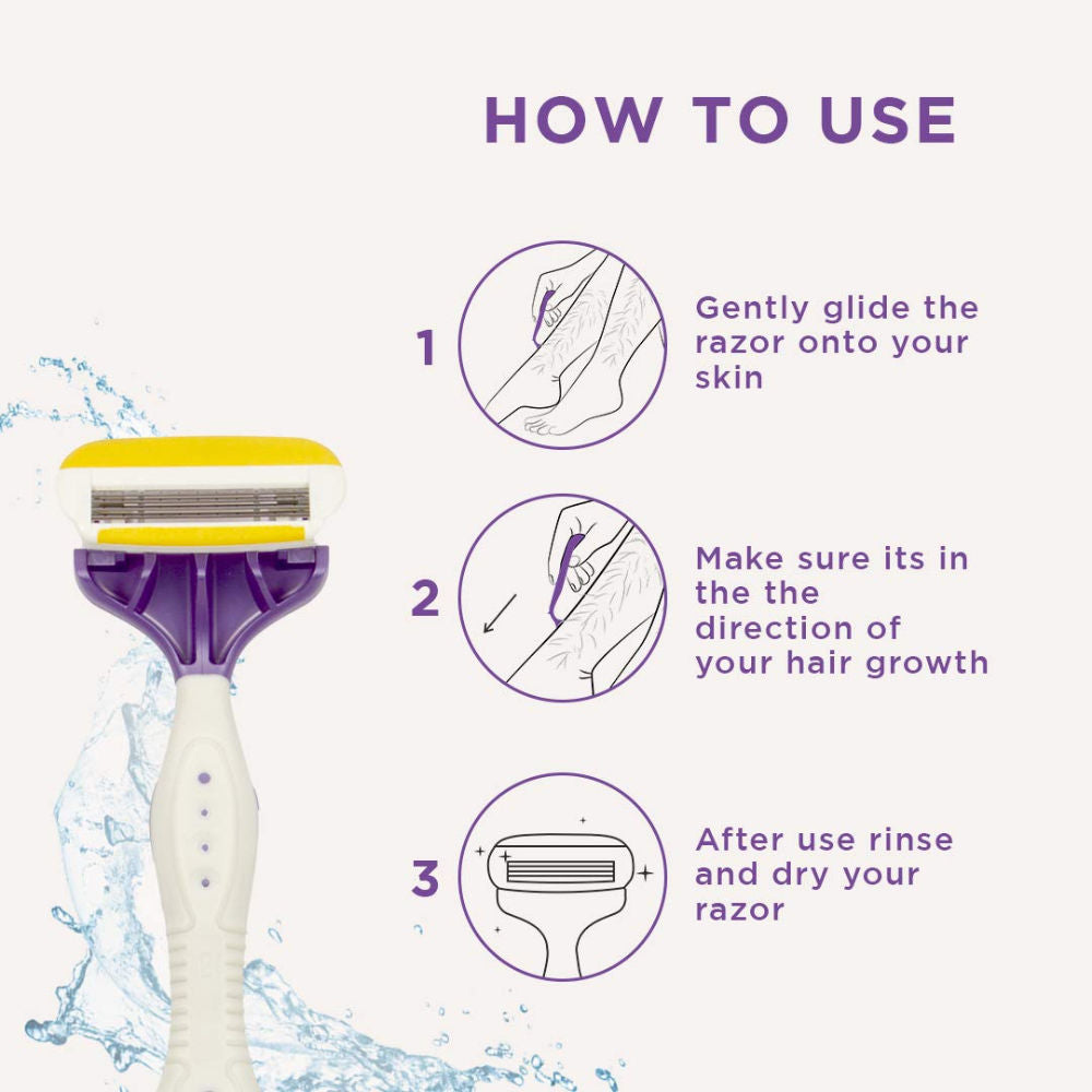 FURR Body Shaving Razor with Aloe Vera & Vitamin E Padding Count 1