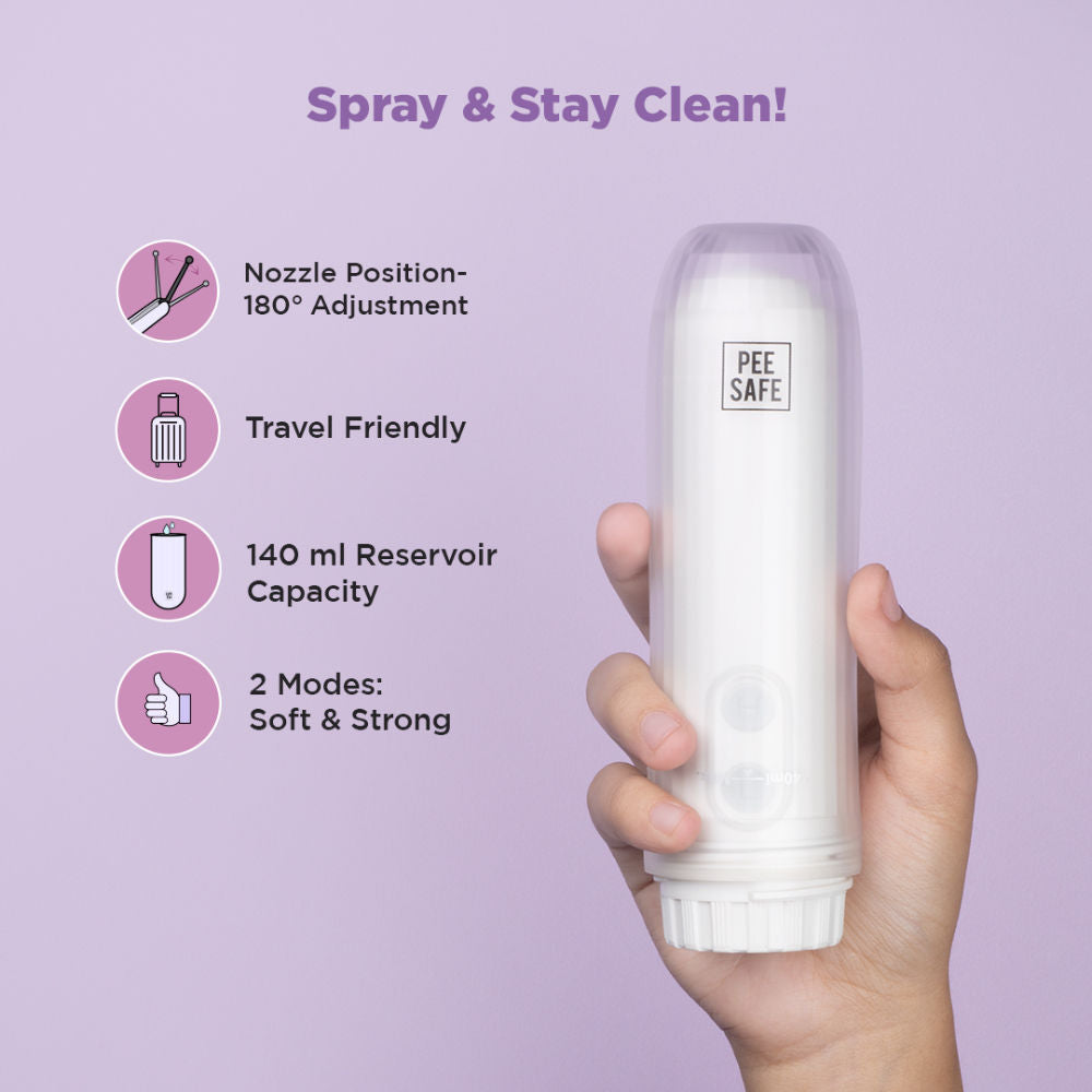 Pee Safe Portable Jet Spray Light Weight Adjustable Flow