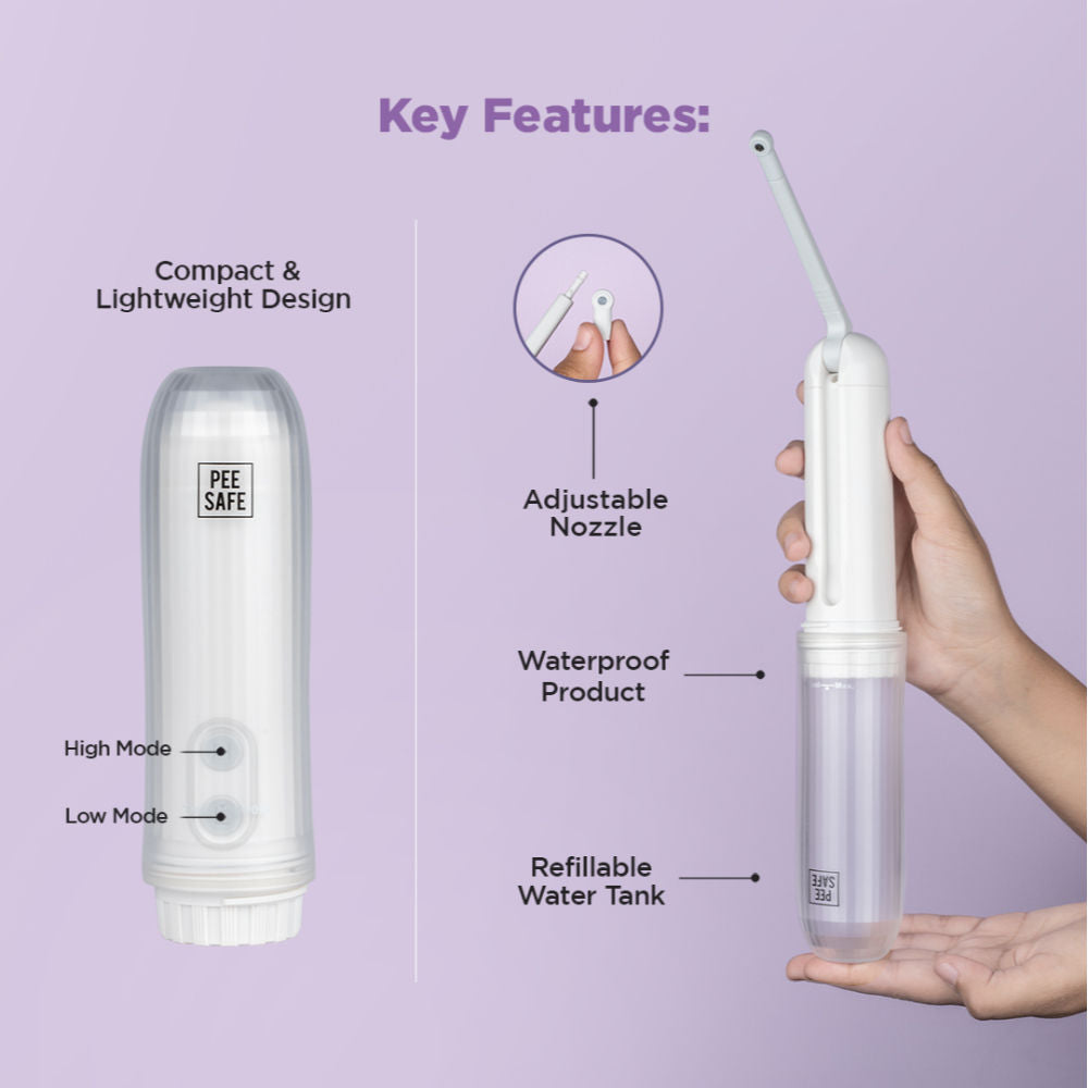 Pee Safe Portable Jet Spray Light Weight Adjustable Flow
