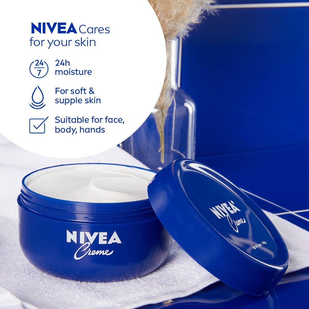 NIVEA Creme, Multi-Purpose Moisturizer, Protective Skin Care Cream for Men, Women & Family