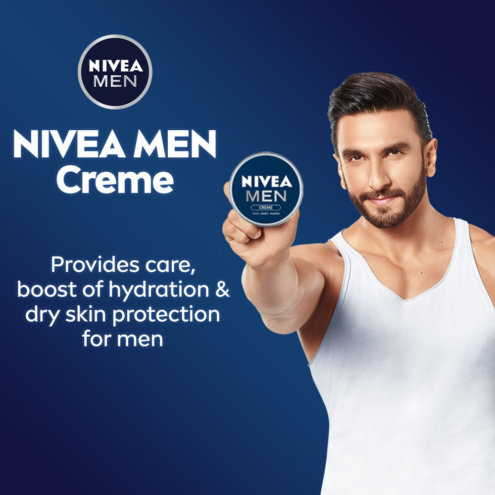 NIVEA MEN Creme, Non Greasy Moisturizer, Cream for Face, Body & Hands