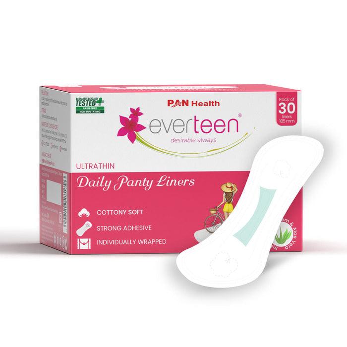 Everteen Daily Panty Liners Infused With Neem Aloe Vera, Odor Control