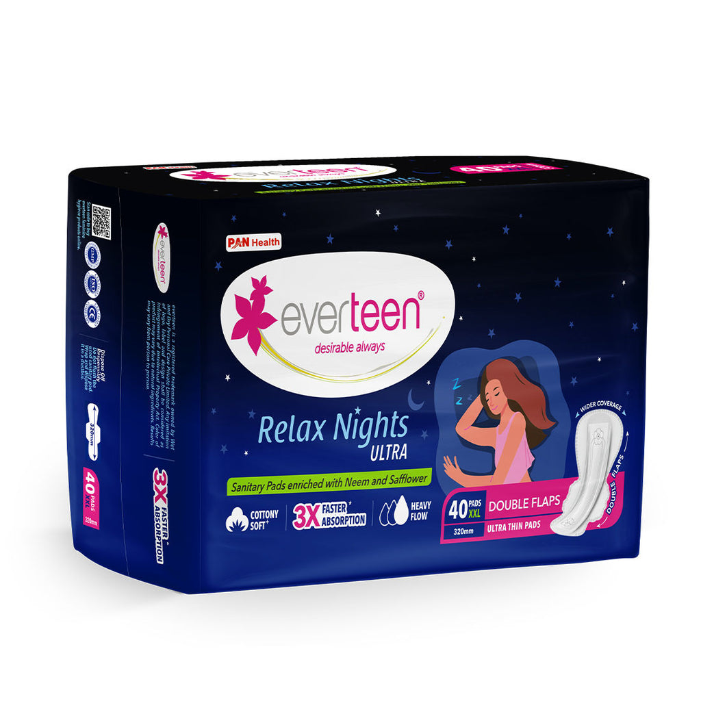 Everteen Relax Nights XXL Ultra Thin Overnight Sanitary Pads