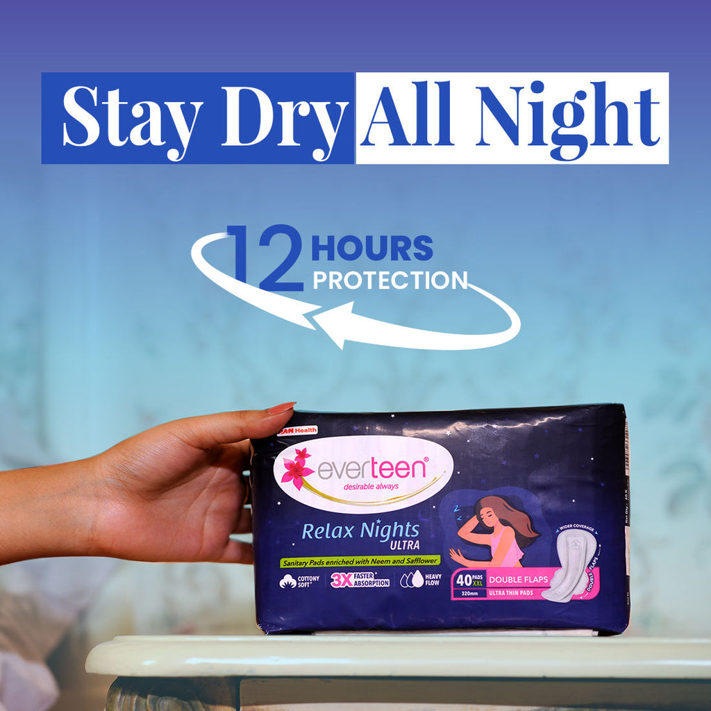 Everteen Relax Nights XXL Ultra Thin Overnight Sanitary Pads