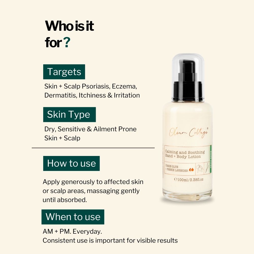 Oleum Cottage Calming Anti Itch Lotion for Skin + Scalp