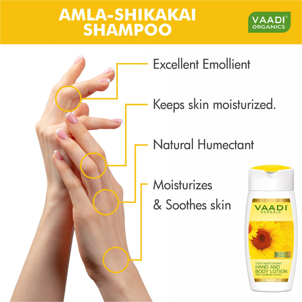 Vaadi Herbals Hand & Body Lotion With Sunflower Extract
