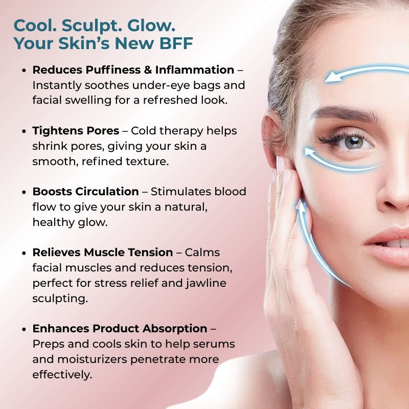 baes CLUB Multifunction Ice Roller With Scrubber For Face