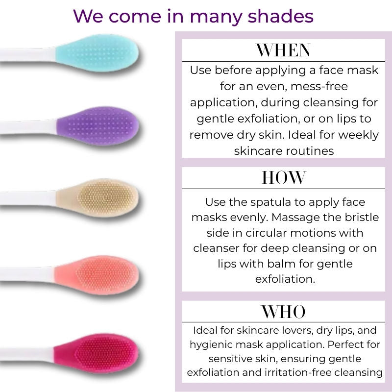 baes CLUB Silicone Face Mask Applicator & Lip Facial Cleansing Brush